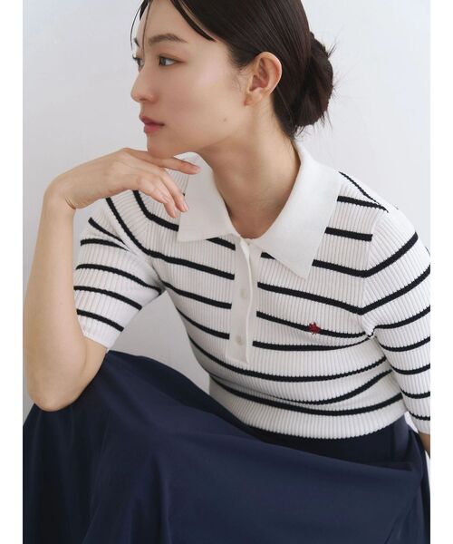 POLO BCS（ポロ ビーシーエス）の「【POLO BCS】ポロドッキングワンピース（ワンピース・レディース・その他1/ネイビー/オフホワイト・MEDIUM）」の6枚目の写真