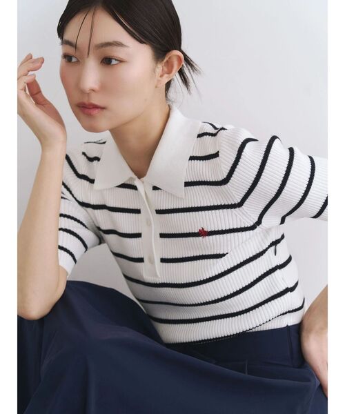 POLO BCS（ポロ ビーシーエス）の「【POLO BCS】ポロドッキングワンピース（ワンピース・レディース・その他1/ネイビー/オフホワイト・MEDIUM）」の9枚目の写真
