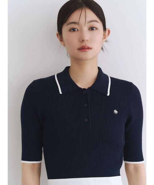 POLO BCS（ポロ ビーシーエス）の「【POLO BCS】ポロドッキングワンピース（ワンピース・レディース・その他1/ネイビー/オフホワイト・MEDIUM）」の12枚目の写真