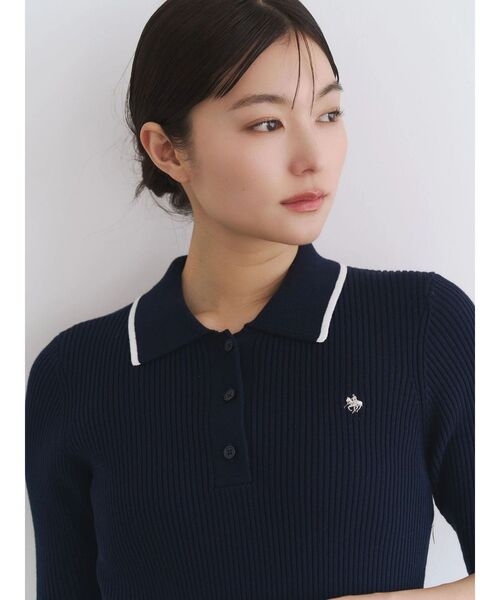 POLO BCS（ポロ ビーシーエス）の「【POLO BCS】ポロドッキングワンピース（ワンピース・レディース・その他1/ネイビー/オフホワイト・MEDIUM）」の14枚目の写真