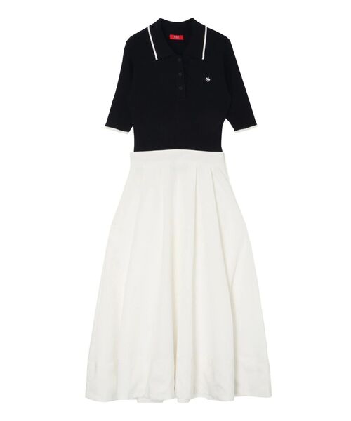 POLO BCS（ポロ ビーシーエス）の「【POLO BCS】ポロドッキングワンピース（ワンピース・レディース・その他1/ネイビー/オフホワイト・MEDIUM）」の7枚目の写真