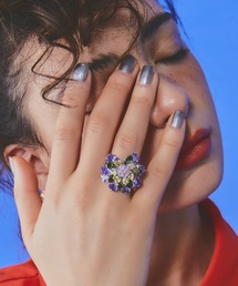 manana suerte（マニャーナスエルテ）の「マルチカラービジューリング（リング）」