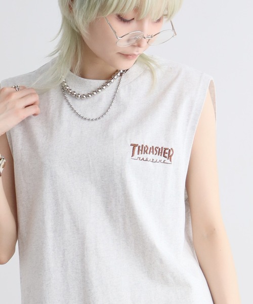 THRASHER(スラッシャー)の「【THRASHER/スラッシャー】アートワークデザイン ノースリーブカットソー(Tシャツ/カットソー・メンズ・ブラック/アッシュグレー/ホワイト・M/L/XL)」の10枚目の写真