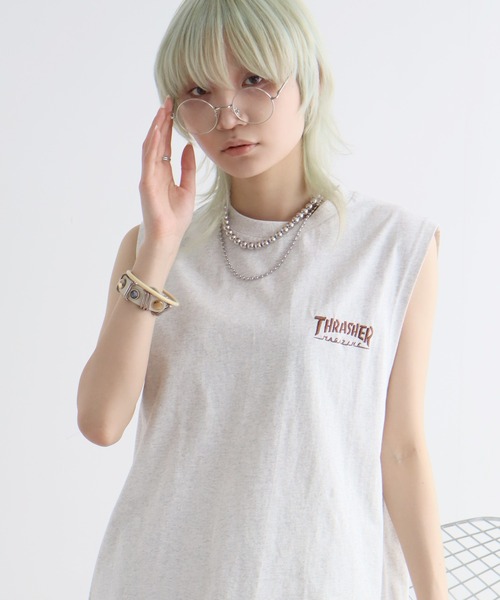 THRASHER(スラッシャー)の「【THRASHER/スラッシャー】アートワークデザイン ノースリーブカットソー(Tシャツ/カットソー・メンズ・ブラック/アッシュグレー/ホワイト・M/L/XL)」の9枚目の写真