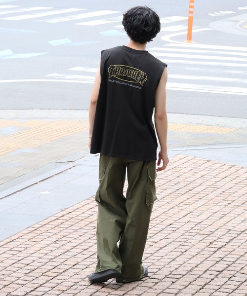 THRASHER(スラッシャー)の「【THRASHER/スラッシャー】アートワークデザイン ノースリーブカットソー(Tシャツ/カットソー・メンズ・ブラック/アッシュグレー/ホワイト・M/L/XL)」の8枚目の写真
