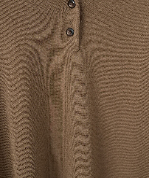 FREAK'S STORE(フリークスストア)の「限定展開 サマーニット 半袖 ポロシャツ(ニット/セーター・レディース・ネイビー/レッド/ブラウン/ピンク/グリーン/ベージュ/モカ/ナチュラル/ブラック・フリ-)」の17枚目の写真