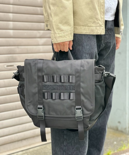 Carhartt(カーハート)の「【Carhartt WIP】PRESCOTT SHOULDER BAG(ショルダーバッグ・メンズ・ブラック・ONE SIZE)」の7枚目の写真