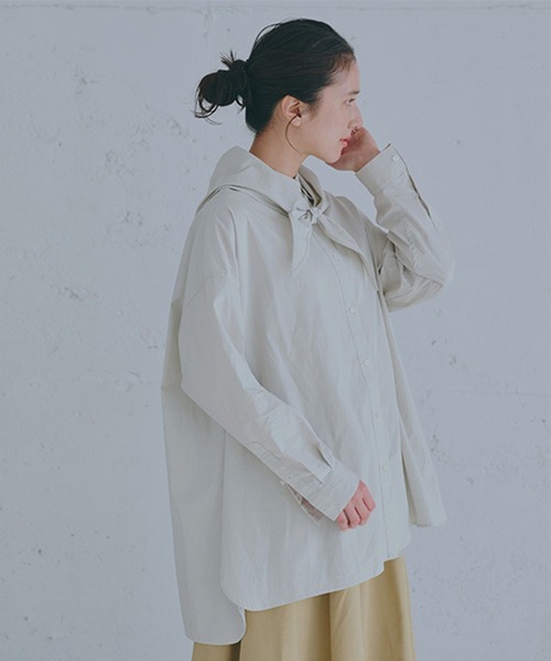 studio CLIP（スタディオクリップ）の「マルチWAYアソートオーバーシャツ（シャツ/ブラウス・レディース・その他1/ピンク/ライトグレー・FREE）」の14枚目の写真