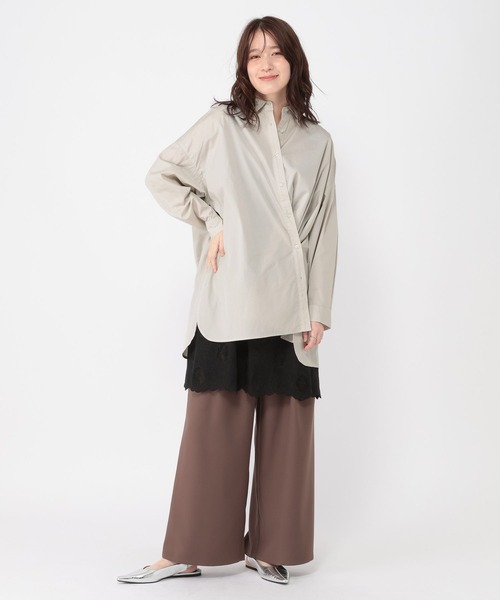 studio CLIP（スタディオクリップ）の「マルチWAYアソートオーバーシャツ（シャツ/ブラウス・レディース・その他1/ピンク/ライトグレー・FREE）」の19枚目の写真