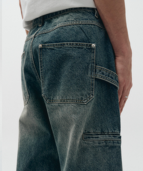 ECORR(エコル)の「カーペンダーリベットポイントデニムパンツ_ブルー(デニムパンツ・メンズ・その他・1/2/3)」の5枚目の写真