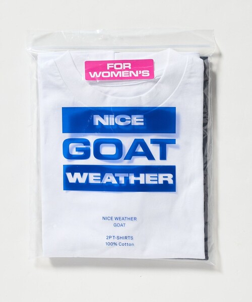 NICE WEATHER(ナイスウェザー)の「【別注】<GOAT>2パック Tシャツ/WOMENS(Tシャツ/カットソー・レディース・ホワイト・FREE)」の12枚目の写真