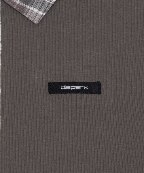 dispark(ディスパーク)の「DISPARK/【26年春夏新作】チェックドッキングZIPトップ(Tシャツ/カットソー・レディース・グレー/ベージュ・FREE)」の15枚目の写真