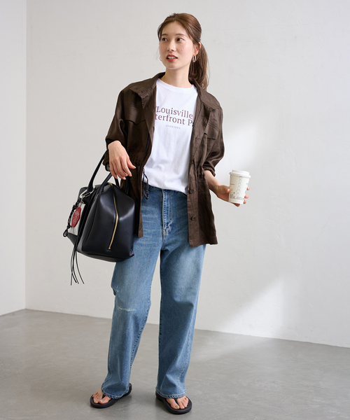 FRAMeWORK(フレームワーク)の「≪新色 / 追加≫ラミースタンドブルゾン(その他アウター・レディース・ネイビー/カーキ/ブラウン・FREE)」の22枚目の写真