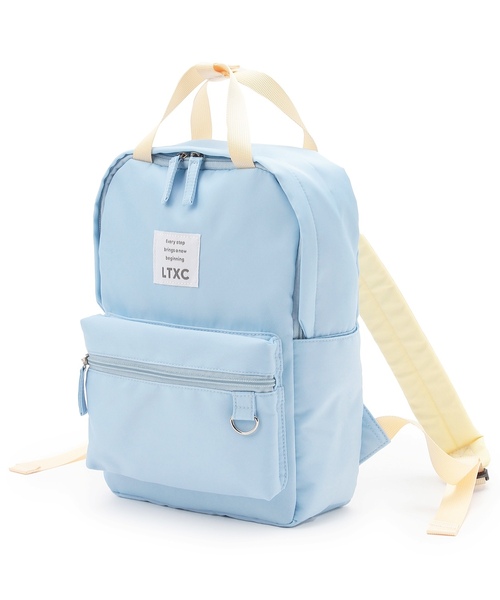 LOVETOXIC(ラブトキシック)の「【LTXC】【容量7L】スクエアナイロンミニリュック(バックパック/リュック・キッズ・ライトブルー/ブラック/オレンジ・F)」の9枚目の写真