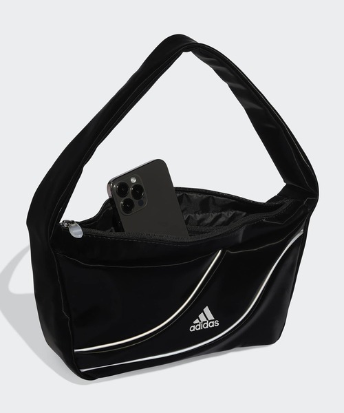 adidas(アディダス)の「adidas/アディダス パイピング 配色 ワンハンドルバッグ ハンドバッグ 秋 秋服 2026年秋冬(ショルダーバッグ・レディース・ブラック/グレー・FREE)」の15枚目の写真