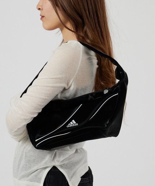 adidas(アディダス)の「adidas/アディダス パイピング 配色 ワンハンドルバッグ ハンドバッグ 秋 秋服 2026年秋冬(ショルダーバッグ・レディース・ブラック/グレー・FREE)」の18枚目の写真