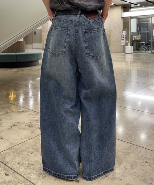sedacle（セダクル）の「スラブケミカル加工デニム（デニムパンツ・メンズ・ブラック/インディゴブルー・LARGE/MEDIUM/SMALL）」の13枚目の写真