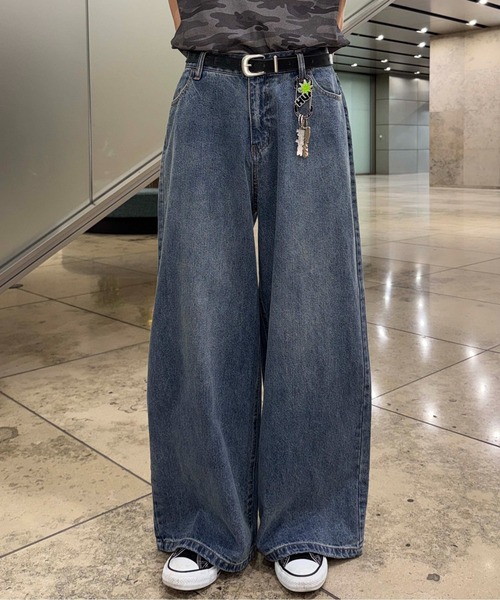sedacle（セダクル）の「スラブケミカル加工デニム（デニムパンツ・メンズ・ブラック/インディゴブルー・LARGE/MEDIUM/SMALL）」の11枚目の写真