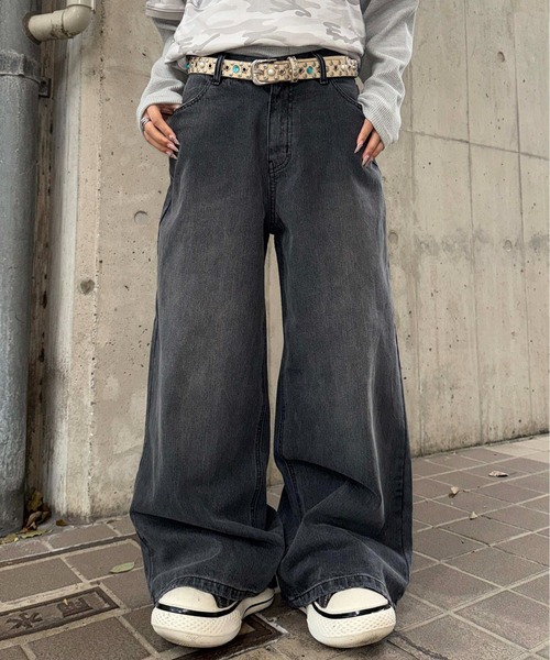 sedacle（セダクル）の「スラブケミカル加工デニム（デニムパンツ・メンズ・ブラック/インディゴブルー・LARGE/MEDIUM/SMALL）」の20枚目の写真