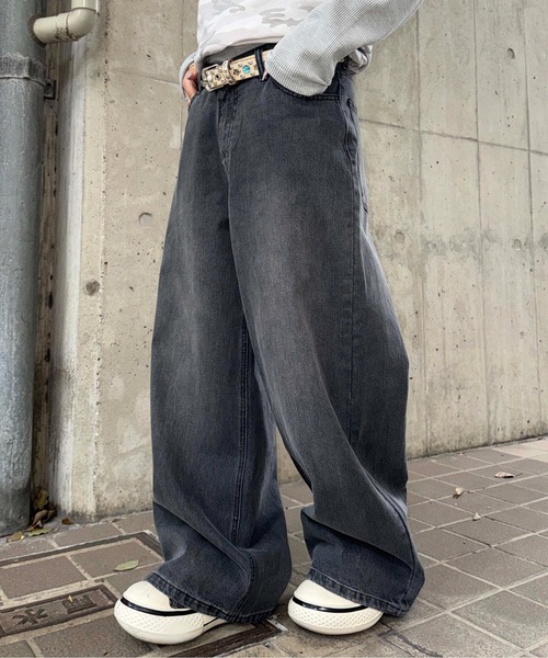 sedacle（セダクル）の「スラブケミカル加工デニム（デニムパンツ・メンズ・ブラック/インディゴブルー・LARGE/MEDIUM/SMALL）」の21枚目の写真
