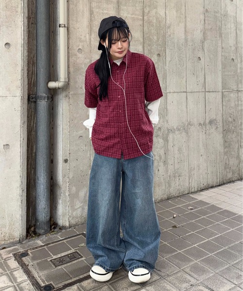 sedacle（セダクル）の「スラブケミカル加工デニム（デニムパンツ・メンズ・ブラック/インディゴブルー・LARGE/MEDIUM/SMALL）」の7枚目の写真