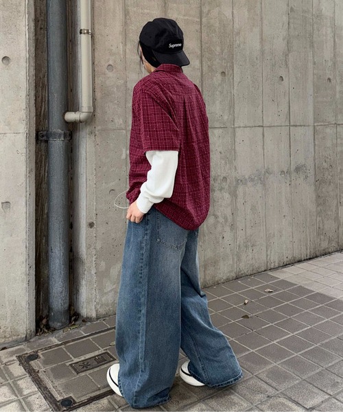 sedacle（セダクル）の「スラブケミカル加工デニム（デニムパンツ・メンズ・ブラック/インディゴブルー・LARGE/MEDIUM/SMALL）」の8枚目の写真