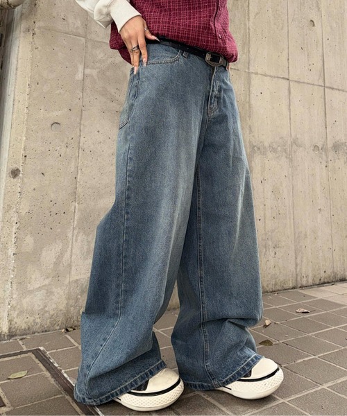 sedacle（セダクル）の「スラブケミカル加工デニム（デニムパンツ・メンズ・ブラック/インディゴブルー・LARGE/MEDIUM/SMALL）」の6枚目の写真