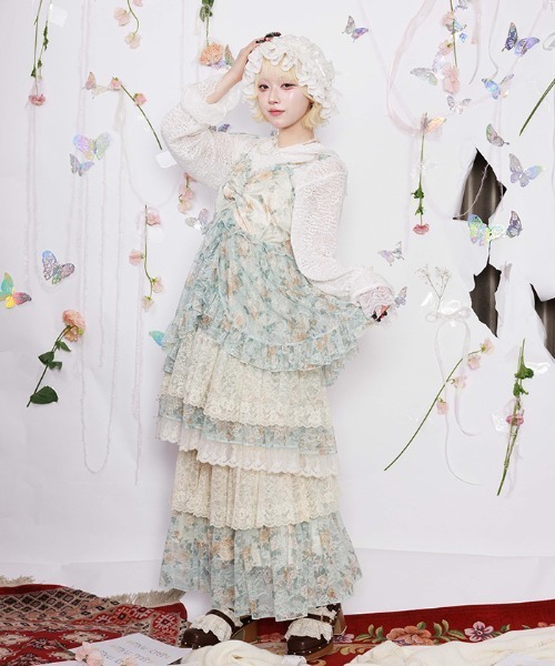 myu:loret(ミュウロレット)の「レースパーカープルオーバー(Tシャツ/カットソー・レディース・ホワイト/ブラック・FREE)」の11枚目の写真