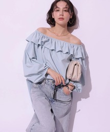 【さっさん様♡専用】アプワイザーリッシェ♡ブラウス2点 Apuweiser-riche（アプワイザーリッシェ）の「サイドラッフルタイ