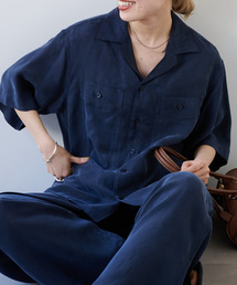 OUTDOOR PRODUCTS（アウトドアプロダクツ）の「キュプラオープンカラーハーフスリーブポケットシャツ セットアップ対応（シャツ/ブラウス）」