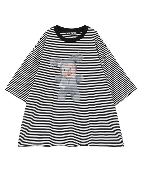 セール】DOPE BUNNY BORDER BIG Tシャツ（Tシャツ/カットソー）｜Candy