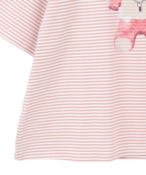 Candy Stripper（キャンディストリッパー）の「DOPE BUNNY BORDER BIG Tシャツ（Tシャツ/カットソー・レディース・ブラック/ブルー/ピンク・FREE）」の6枚目の写真