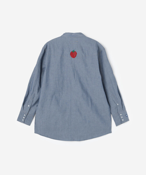 MONITALY(モニタリー)の「monitaly | クロシェ刺繍 ウエスタンワークシャツ MEN(シャツ/ブラウス・メンズ・ブルー・L/M)」の14枚目の写真
