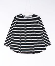 izm  ボーダー異素材プルオーバー   soeur7 ECO BLUE ダンボール[027S0001600] | STYLEM FABRIC STORE