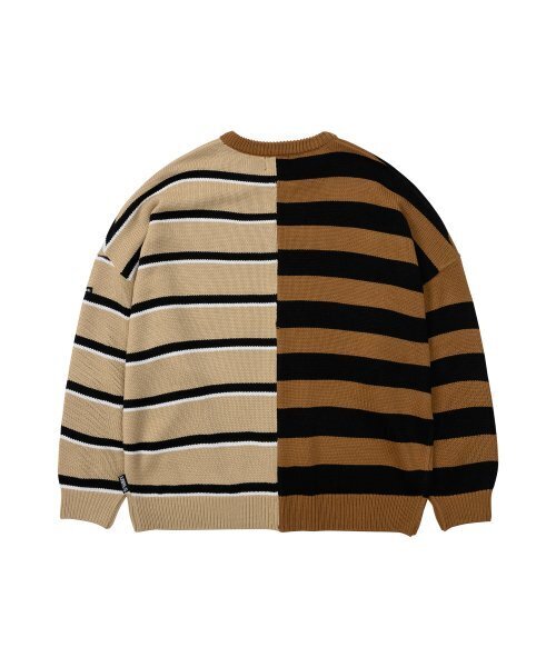 AJOBYAJO（アジョバイアジョ）の「Stripe Mixed Knit Sweater [CAMEL]（ニット/セーター・レディース・その他・L/XL）」の6枚目の写真