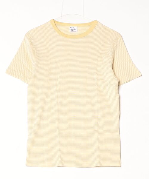 MILLER（ミラー）の「Robert P. Miller / パネルリブ半袖 / 109C（Tシャツ/カットソー・メンズ・ブラック系その他2/イエロー系その他/グレー系その他/チャコールグレー/ブルー/ブラック系その他/ホワイト系その他2/グレー/グレー系その他2/ミント/ホワイト系その他3/ブラウン/ホワイト・LARGE/X-LARGE/MEDIUM）」の13枚目の写真