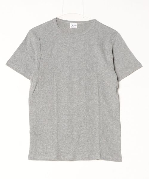 MILLER（ミラー）の「Robert P. Miller / パネルリブ半袖 / 109C（Tシャツ/カットソー・メンズ・ブラック系その他2/イエロー系その他/グレー系その他/チャコールグレー/ブルー/ブラック系その他/ホワイト系その他2/グレー/グレー系その他2/ミント/ホワイト系その他3/ブラウン/ホワイト・LARGE/X-LARGE/MEDIUM）」の7枚目の写真