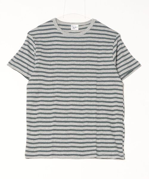 MILLER（ミラー）の「Robert P. Miller / パネルリブ半袖 / 109C（Tシャツ/カットソー・メンズ・ブラック系その他2/イエロー系その他/グレー系その他/チャコールグレー/ブルー/ブラック系その他/ホワイト系その他2/グレー/グレー系その他2/ミント/ホワイト系その他3/ブラウン/ホワイト・LARGE/X-LARGE/MEDIUM）」の9枚目の写真