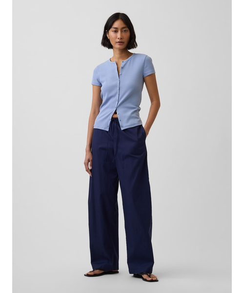 GAP(ギャップ)の「ポプリン イージーウエスト バレルパンツ(その他パンツ・レディース・ブラック/オフホワイト/ブルー/ブラウン・S/XS/L/M/XXS)」の13枚目の写真