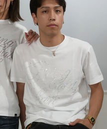 BIG SCRIPT TEE / ラインストーン / キラキラ / 筆記体ロゴ / スクリプトロゴ / Y2K / ストリート 半袖Tシャツ