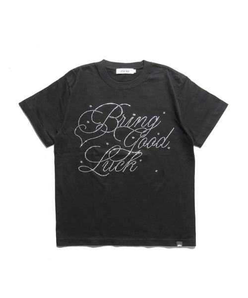 BGL(ビージーエル)の「BIG SCRIPT TEE / ラインストーン / キラキラ / 筆記体ロゴ / スクリプトロゴ / Y2K / ストリート 半袖Tシャツ(Tシャツ/カットソー・レディース・ホワイト×ピンク/ホワイト/ライトピンク/ブラック/ブルー・S/L/M)」の16枚目の写真