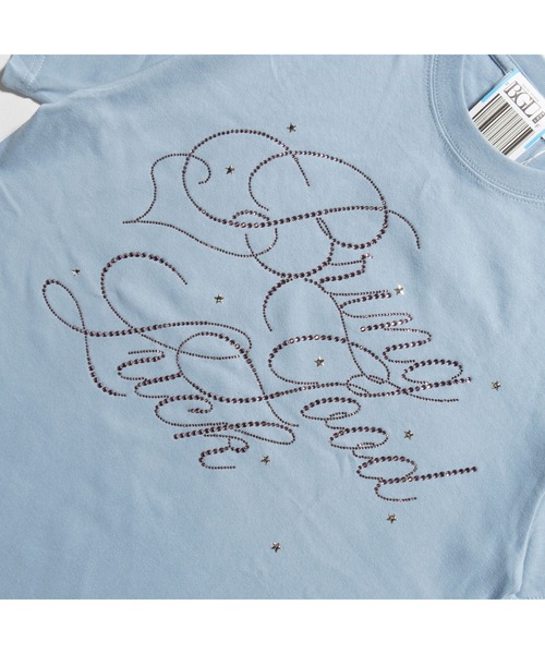 BGL(ビージーエル)の「BIG SCRIPT TEE / ラインストーン / キラキラ / 筆記体ロゴ / スクリプトロゴ / Y2K / ストリート 半袖Tシャツ(Tシャツ/カットソー・レディース・ホワイト×ピンク/ホワイト/ライトピンク/ブラック/ブルー・S/L/M)」の21枚目の写真