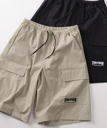 THRASHER（スラッシャー）の「【70】【THRASHER/スラッシャー】ワンポイント刺繍 ナイロン ストレッチ カーゴショーツ/吸水速乾/接触冷感（カーゴパンツ）」