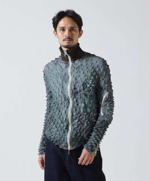 MASU(エムエーエスユー)の「MASU/エムエーエスユー/SPIKY FLIGHT JACKET/M26U6BL002(その他アウター・メンズ・ブラック/モスグリーン・48)」の2枚目の写真