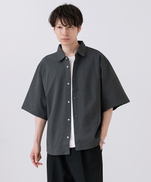 improves(インプローブス)の「マルチファンクション シスキー ビッグシルエット 半袖シャツ(シャツ/ブラウス・メンズ・カーキ/チャコール/ブラック/ベージュ/ホワイト・X-LARGE/LARGE/MEDIUM)」の3枚目の写真