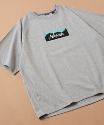 NANGA/ナンガ エコハイブリッド ボックスロゴ ルーズフィット Tシャツ / ECO HYBRID BOX LOGO LOOSE FIT TEE/ユニセックス対応/フリーサイズ