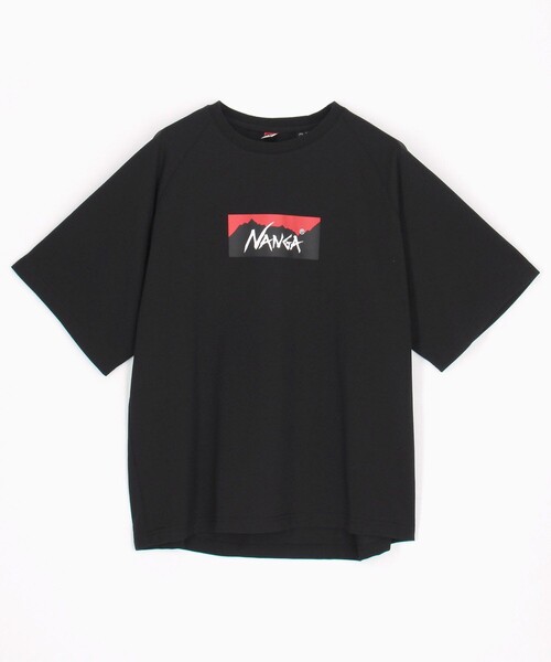 NANGA(ナンガ)の「NANGA/ナンガ エコハイブリッド ボックスロゴ ルーズフィット Tシャツ / ECO HYBRID BOX LOGO LOOSE FIT TEE/ユニセックス対応/フリーサイズ(Tシャツ/カットソー・メンズ・インディゴブルー/ホワイト/グレー/ブラック・ONE SIZE)」の11枚目の写真