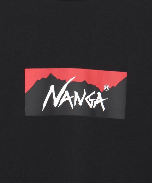 NANGA(ナンガ)の「NANGA/ナンガ エコハイブリッド ボックスロゴ ルーズフィット Tシャツ / ECO HYBRID BOX LOGO LOOSE FIT TEE/ユニセックス対応/フリーサイズ(Tシャツ/カットソー・メンズ・インディゴブルー/ホワイト/グレー/ブラック・ONE SIZE)」の8枚目の写真
