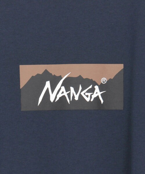 NANGA(ナンガ)の「NANGA/ナンガ エコハイブリッド ボックスロゴ ルーズフィット Tシャツ / ECO HYBRID BOX LOGO LOOSE FIT TEE/ユニセックス対応/フリーサイズ(Tシャツ/カットソー・メンズ・インディゴブルー/ホワイト/グレー/ブラック・ONE SIZE)」の22枚目の写真