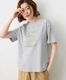 配色フルーツTシャツ【オーガニックコットンブレンド・UVカット・接触冷感】